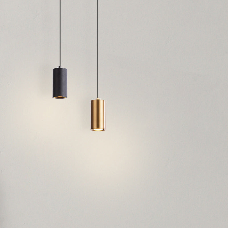 Nordic Minimalist Column Iron Pendant Light 1-Light