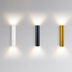 Modern Cylindrical LED 2-Light Wall Sconce
