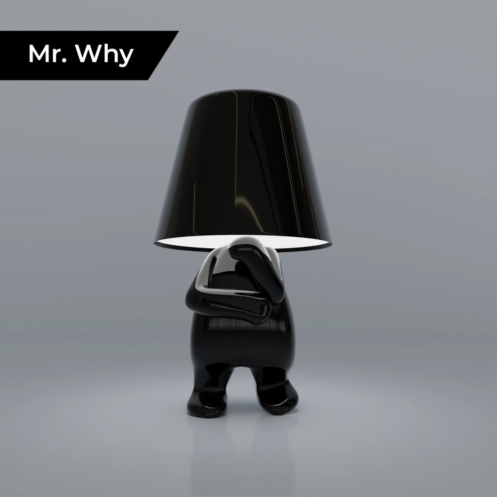 Black Thinkers Modern Artistic Table Lamp Collection Accent Light