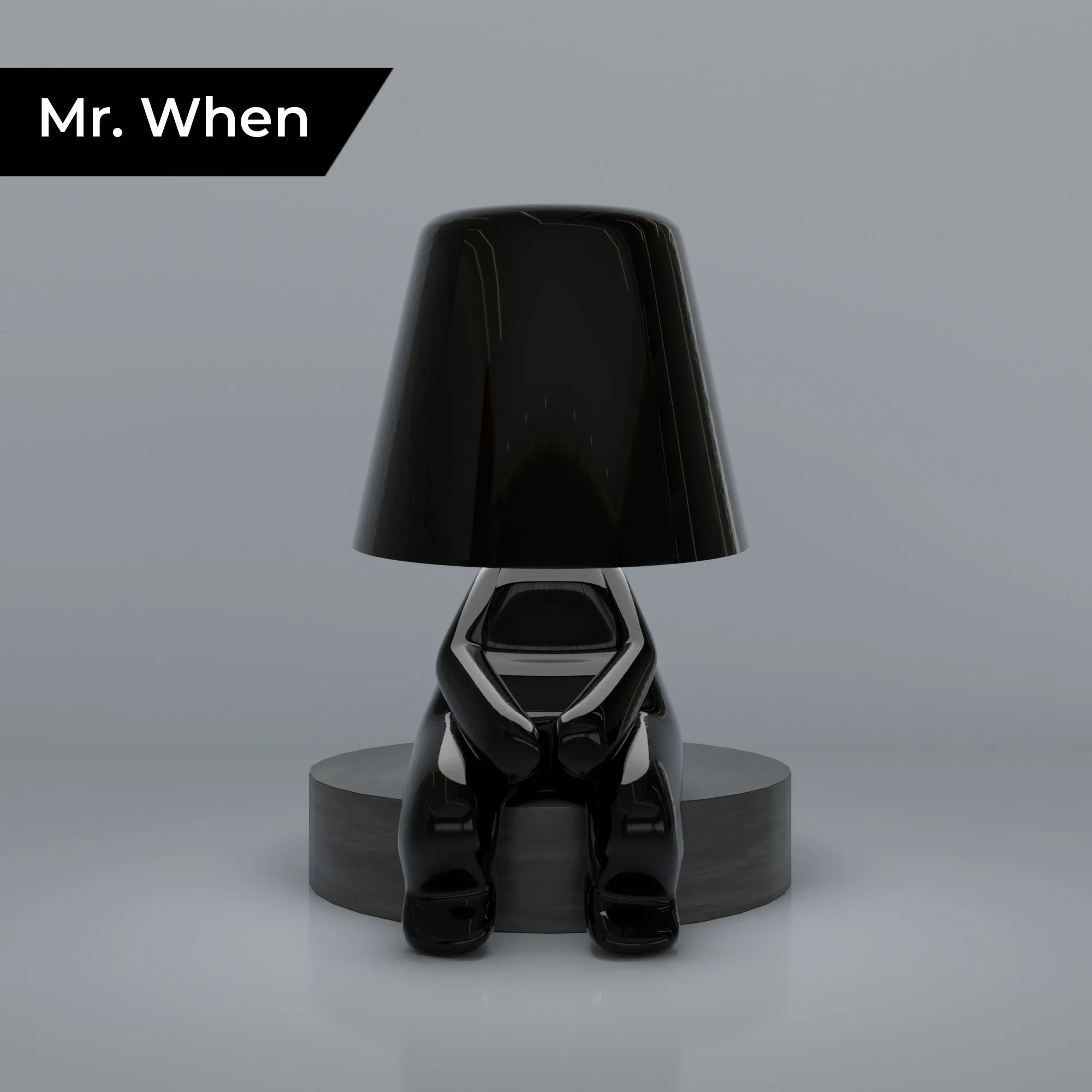 Black Thinkers Modern Artistic Table Lamp Collection Accent Light