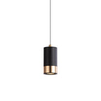 Nordic Minimalist Column Iron Pendant Light 1-Light