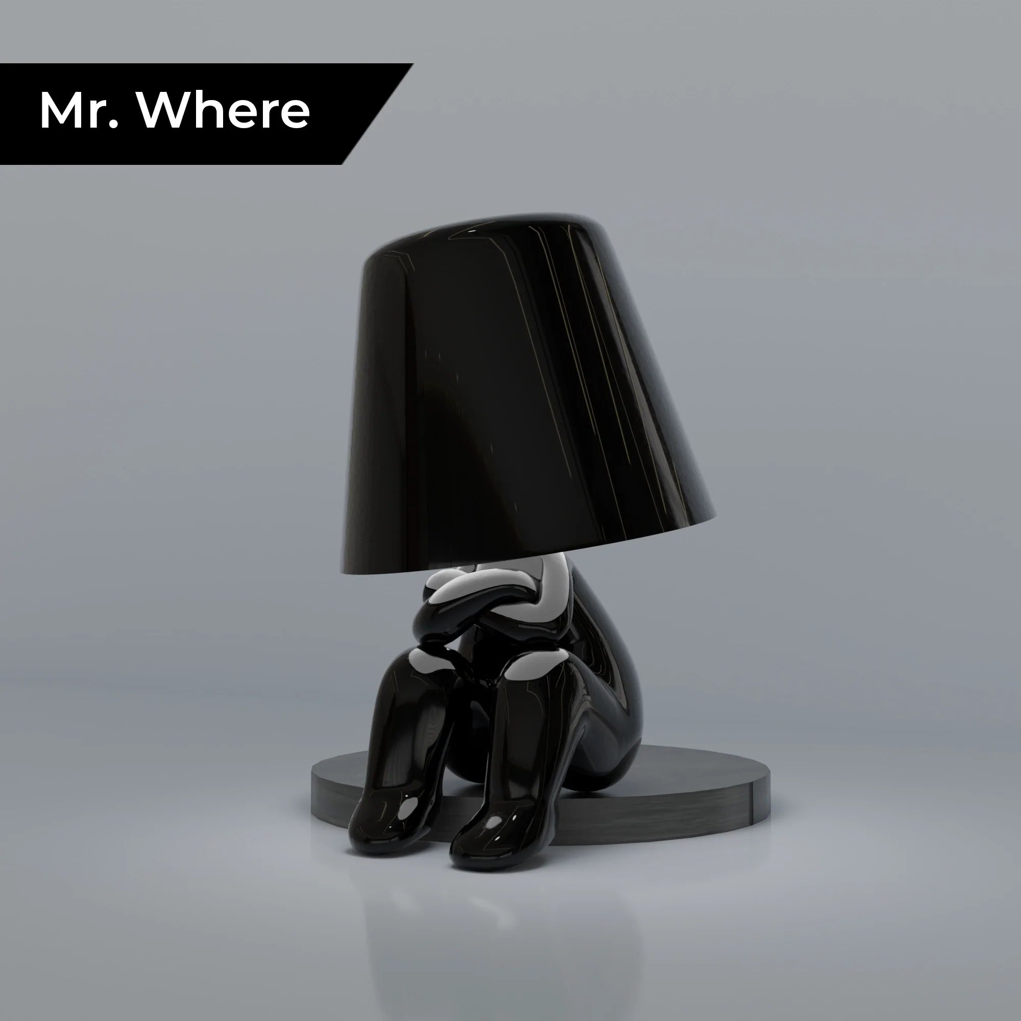 Black Thinkers Modern Artistic Table Lamp Collection Accent Light