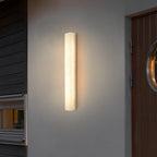 Modern Alabaster Rectangular Outdoor Wall Light LED 1-Light