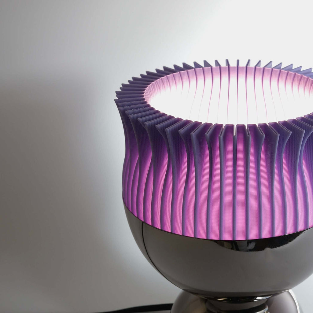 Flora Table Lamp Lilac Purple Mushroom LED Bedside Light Glenbrookhome