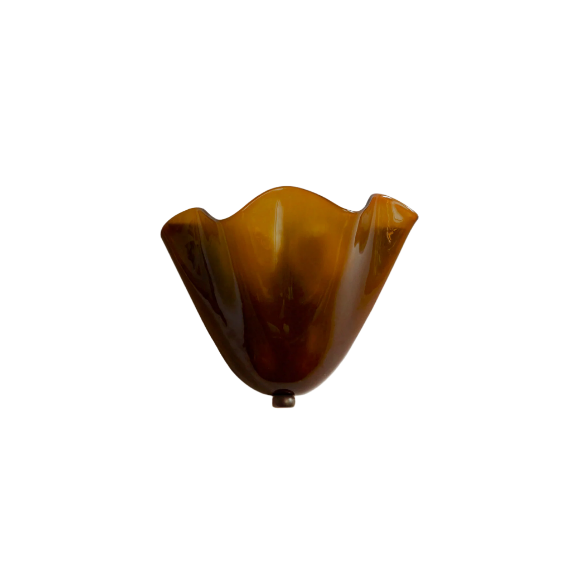 Retro Stained Glass Shell Skirt LED Wall Sconce – Art Deco Vintage Wall Light 1-Light