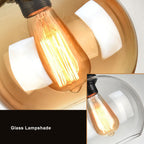 Retro Hemp Rope Glass Globe Pendant Light 1-light