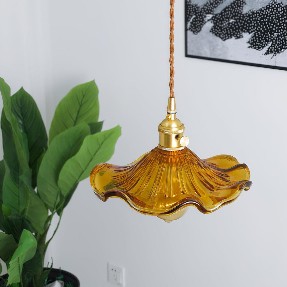 Modern Grass Flower Pendant Light 1-Light