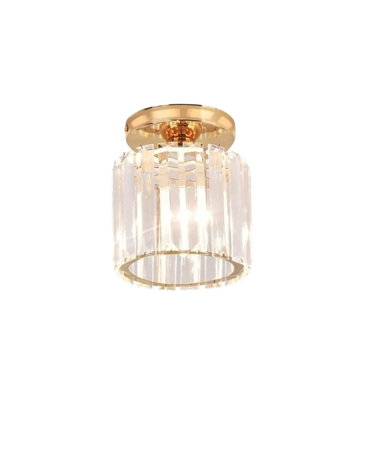 Modern Glass Square Ceiling Light 1-Light