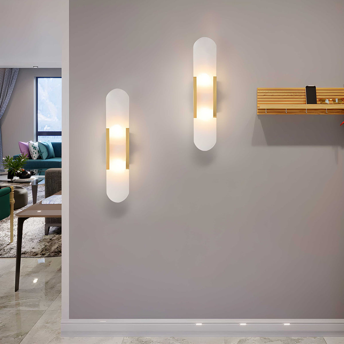 Nordic Alabaster Marble Wall Sconce LED 1-Light
