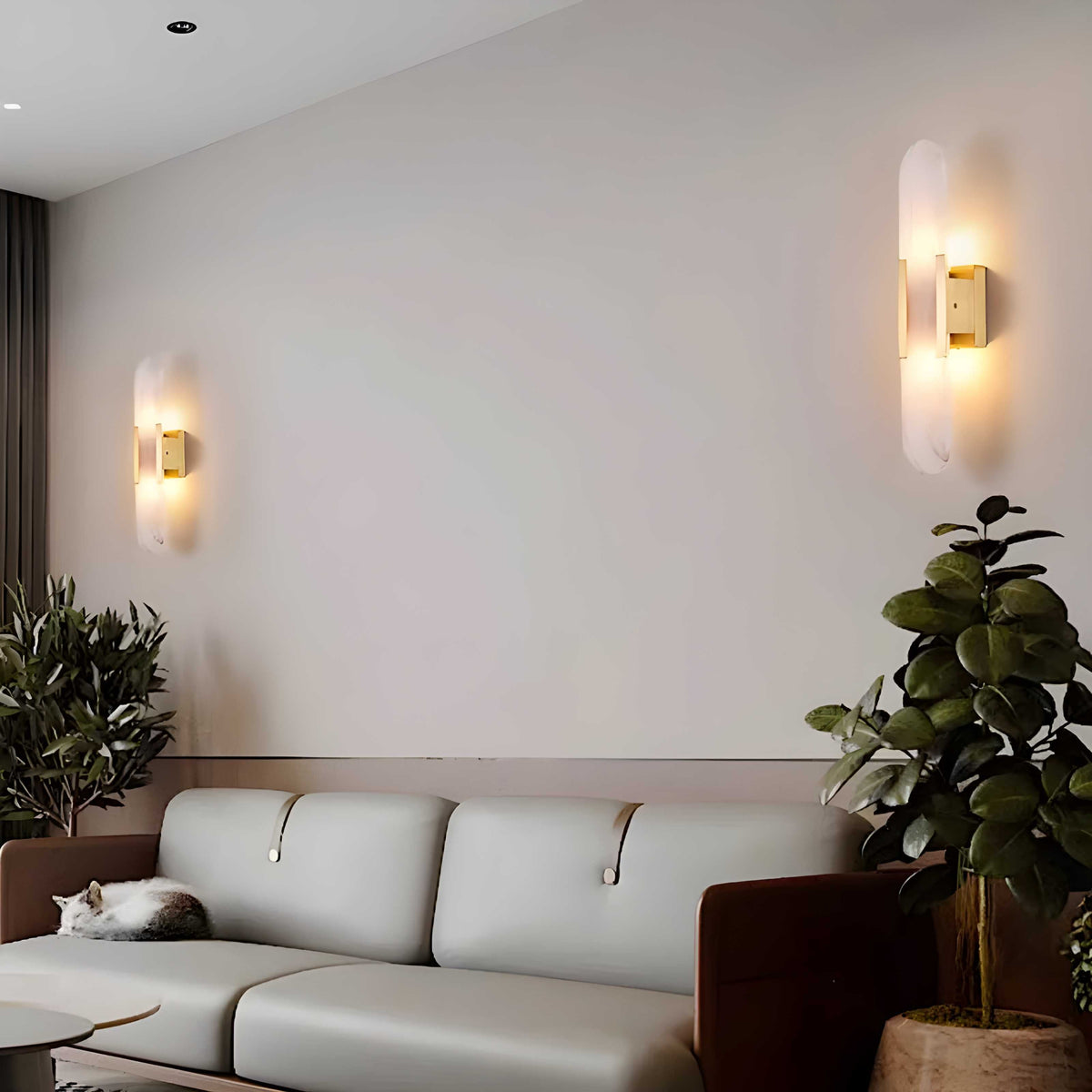 Nordic Alabaster Marble Wall Sconce LED 1-Light