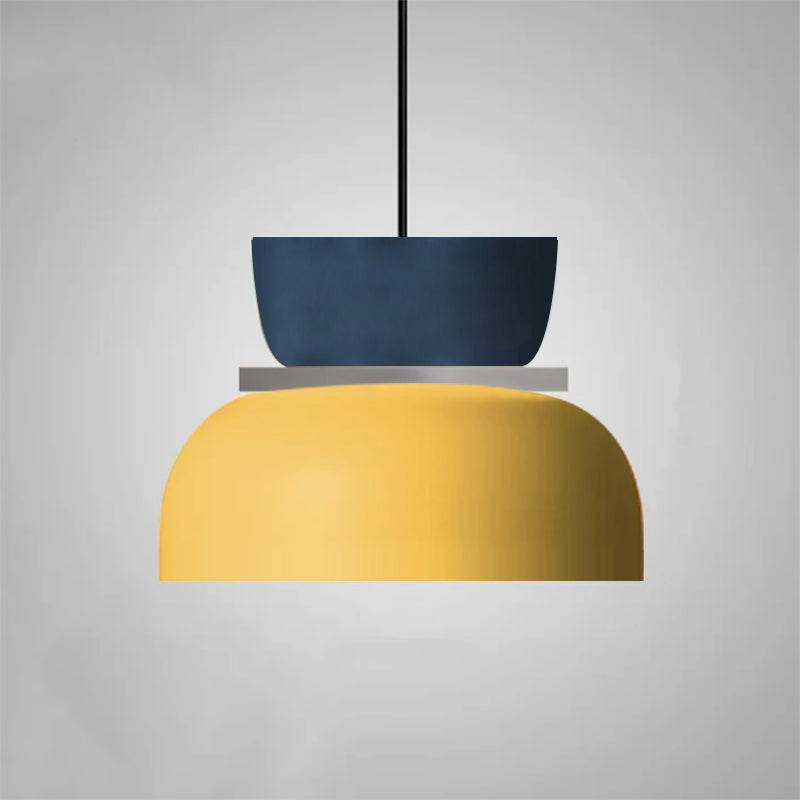 Nordic Zinc Alloy Dual-tone Dome Pendant Light LED 1-light