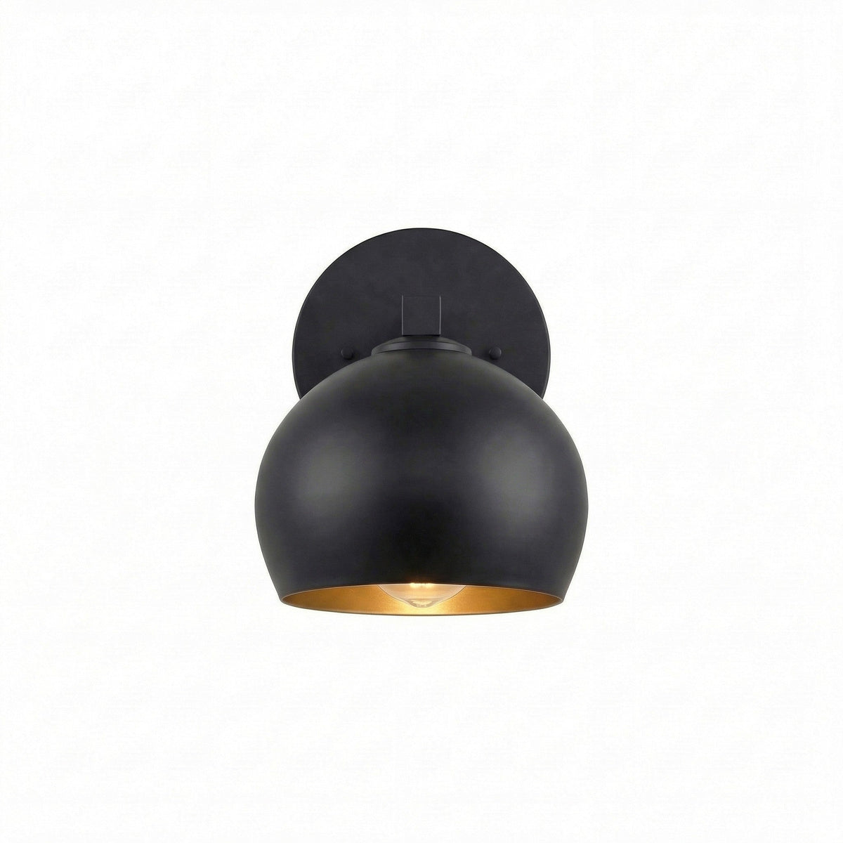 Adrian Modern Minimalist Metal Glass Globe Wall Light