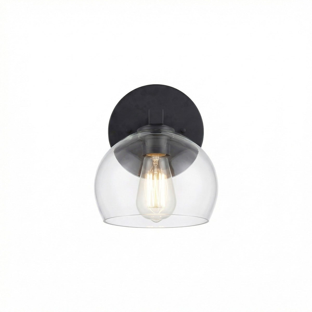 Adrian Modern Minimalist Metal Glass Globe Wall Light