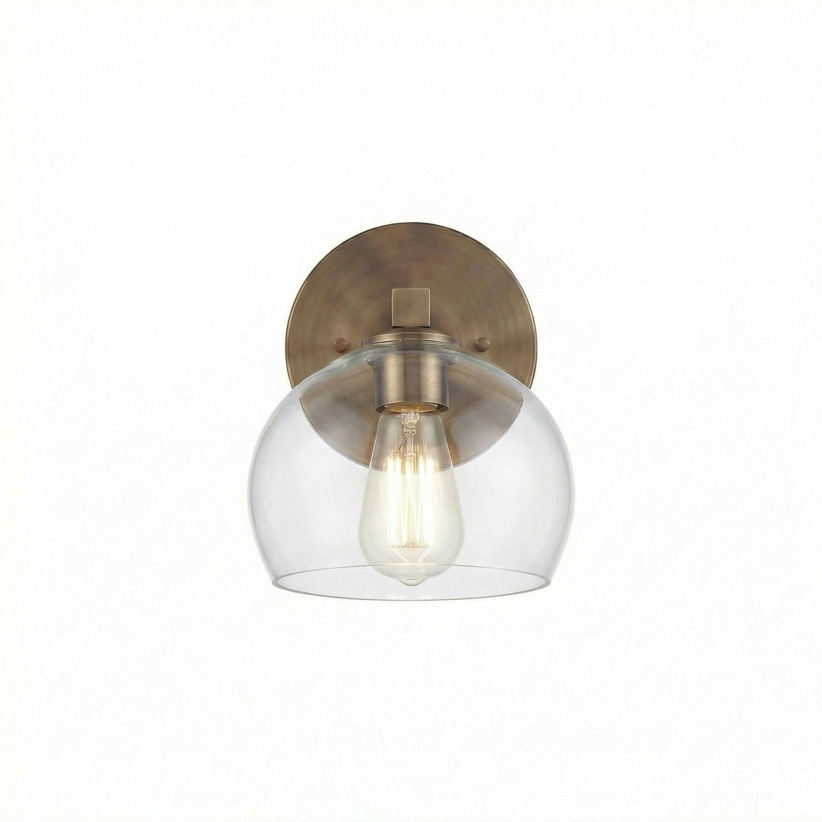 Adrian Modern Minimalist Metal Glass Globe Wall Light