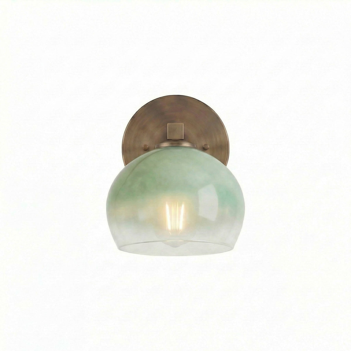Adrian Modern Minimalist Metal Glass Globe Wall Light