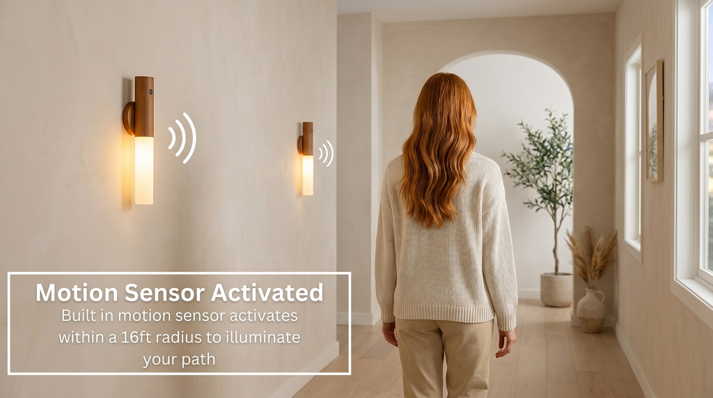 Rechargeable Wall Sconce – Battery Operated Wireless LED Wall Light
