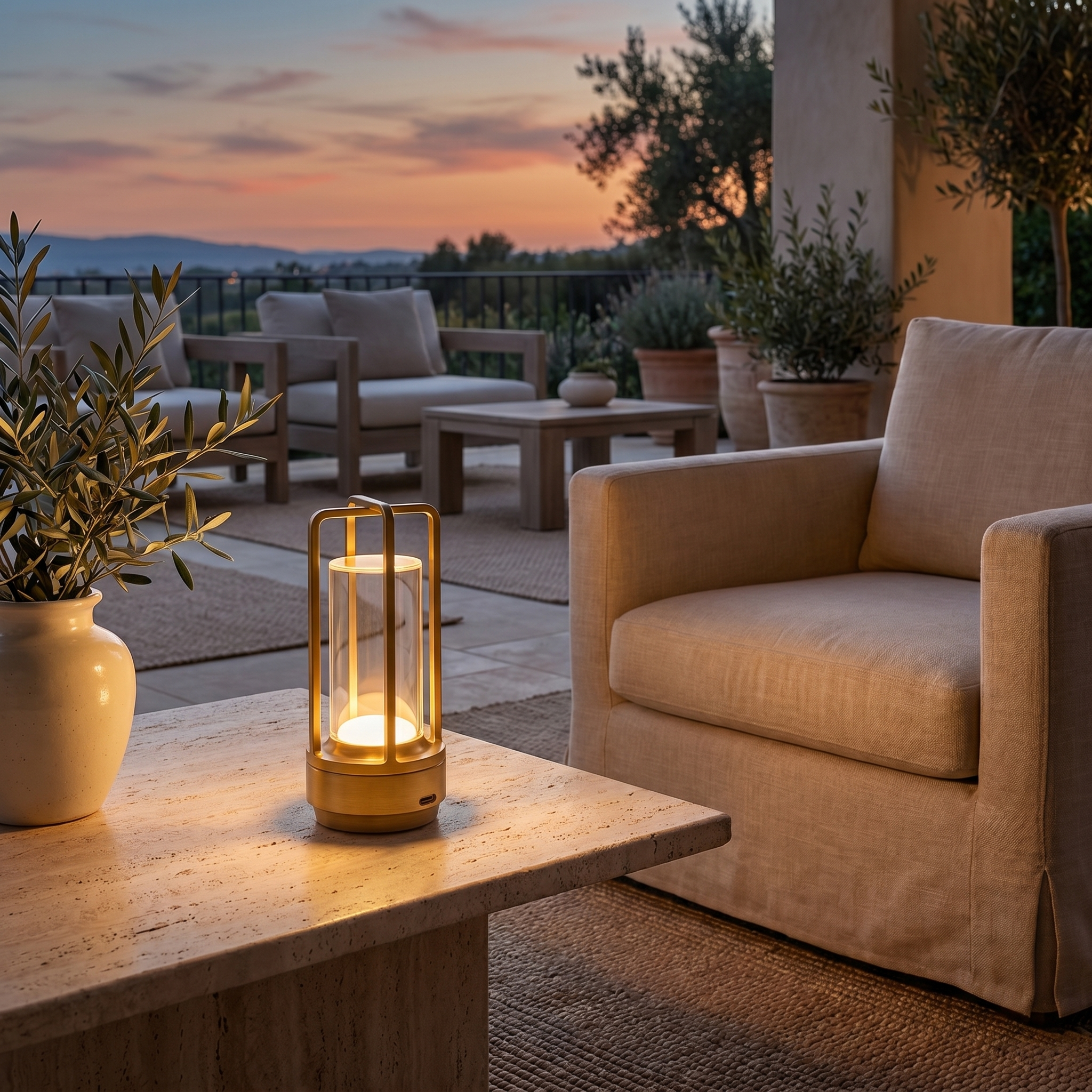 Cordless Table Lamp Rechargeable – Portable LED Lantern for Bedroom & Living Room