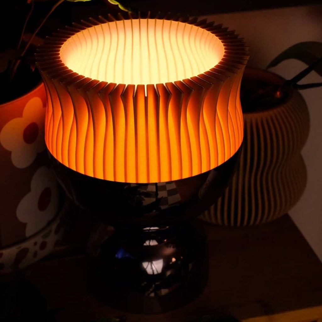 Flora Ceramic Table Lamp Latte Minimalist Aesthetic Home Decor