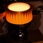 Flora Ceramic Table Lamp Latte Minimalist Aesthetic Home Decor