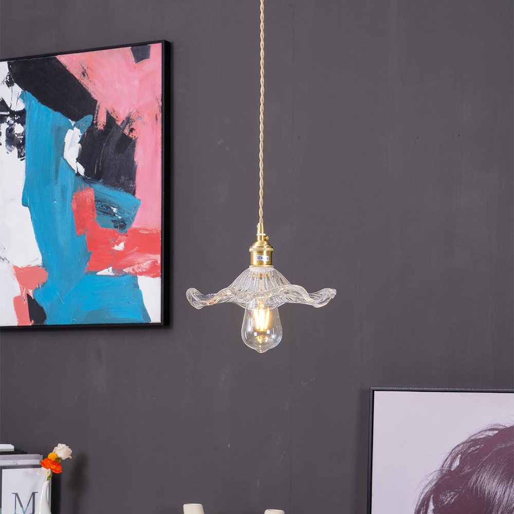 Modern Grass Flower Pendant Light 1-Light
