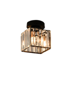 Modern Glass Square Ceiling Light 1-Light