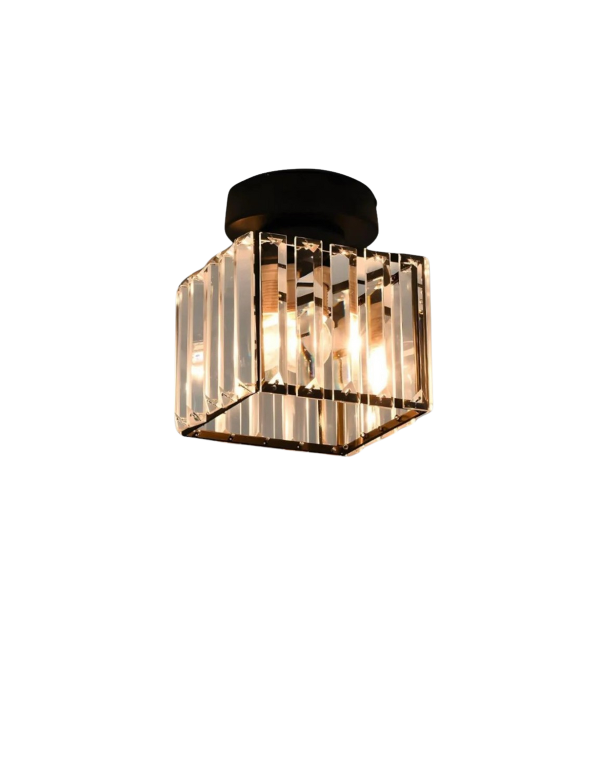 Modern Glass Square Ceiling Light 1-Light