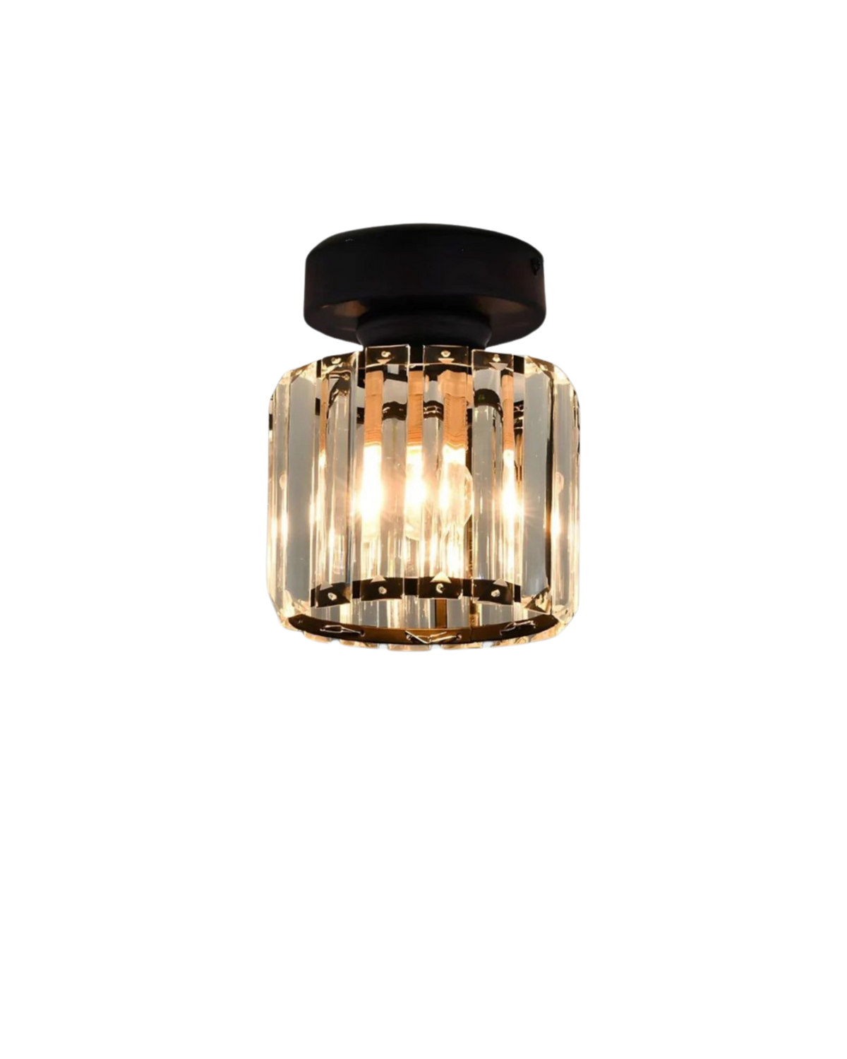 Modern Glass Square Ceiling Light 1-Light