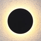 Modern Minimalist Round LED Wall Sconce IP65 Outdoor 1-Light