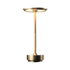 Modern Brass Cone LED Rechargeable Table Lamp 1-Light