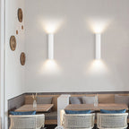Modern Cylindrical LED 2-Light Wall Sconce