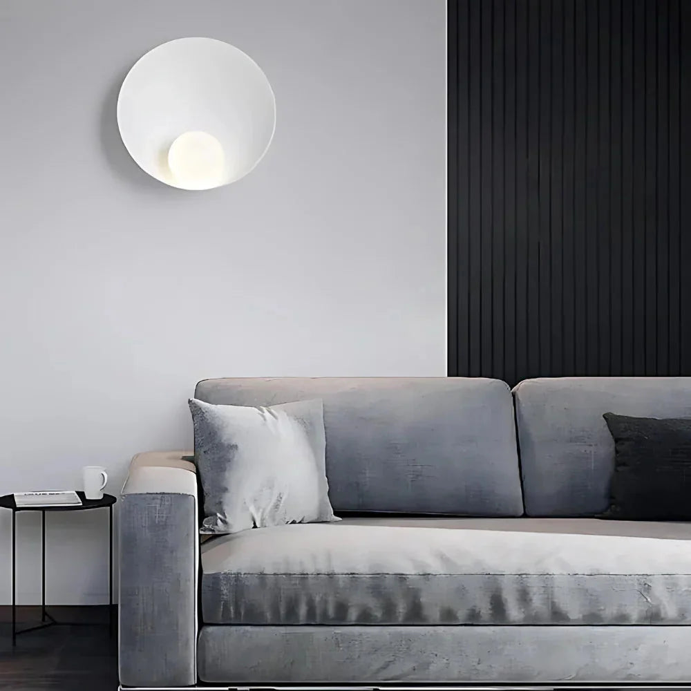 Modern Japandi Resin Bowl Wall Sconce G9 1-Light