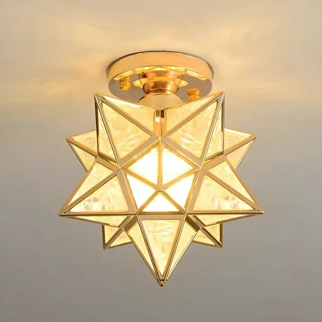 Modern Star-Shaped LED Ceiling Light – 1 Light