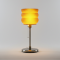 Big Yellow Table Lamp LED Sculptural Bedside Light Decor Glenbrookhome