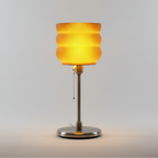 Big Yellow Table Lamp LED Sculptural Bedside Light Decor Glenbrookhome