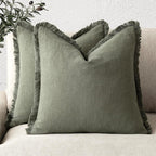 Pillowcase Bohemian Style Solid Color Tassel Headboard Cushion Seat Cushion Living Room Sofa Pillowcase Cross-Border