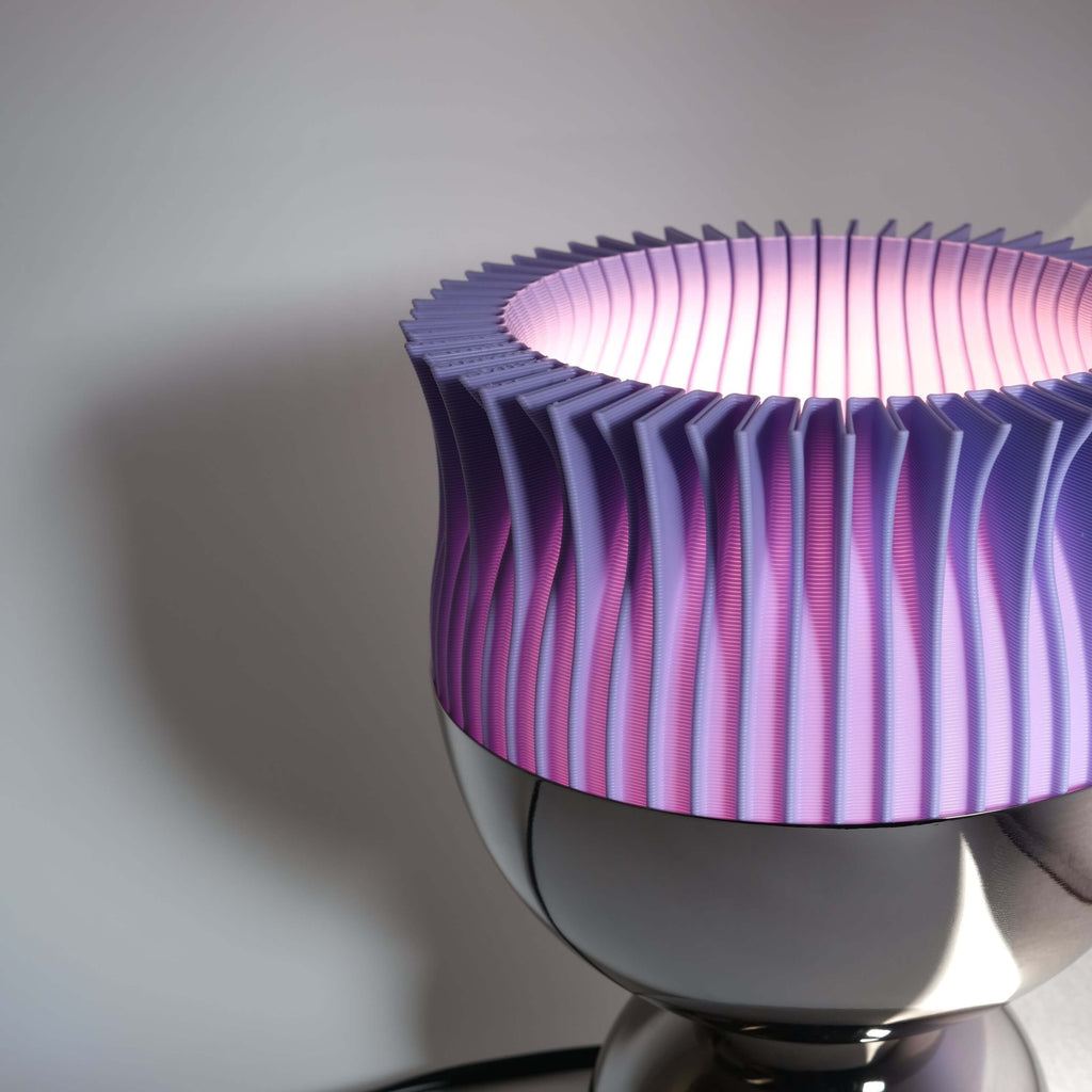 Flora Table Lamp Lilac Purple Mushroom LED Bedside Light Glenbrookhome