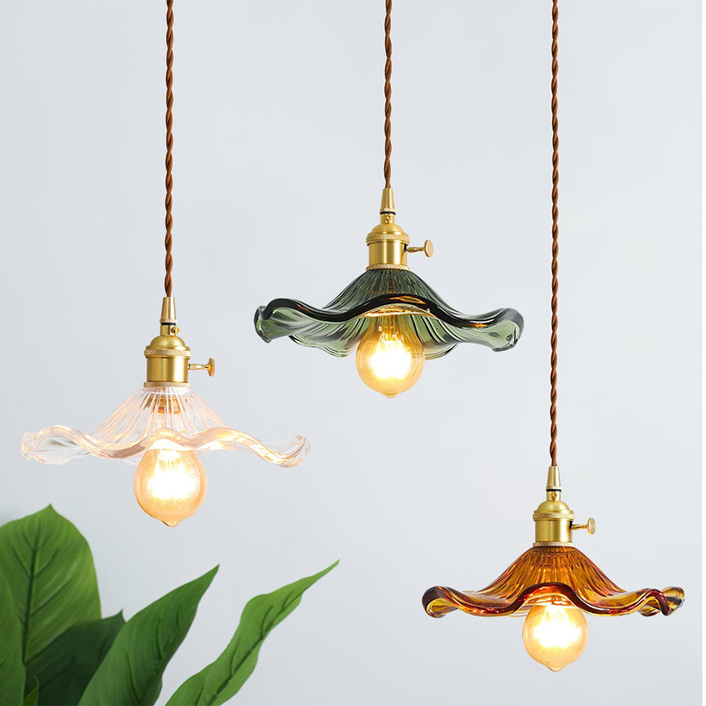 Modern Grass Flower Pendant Light 1-Light