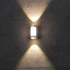 Nordic Minimalist Acrylic Rectangular Outdoor Wall Light LED Up-Down