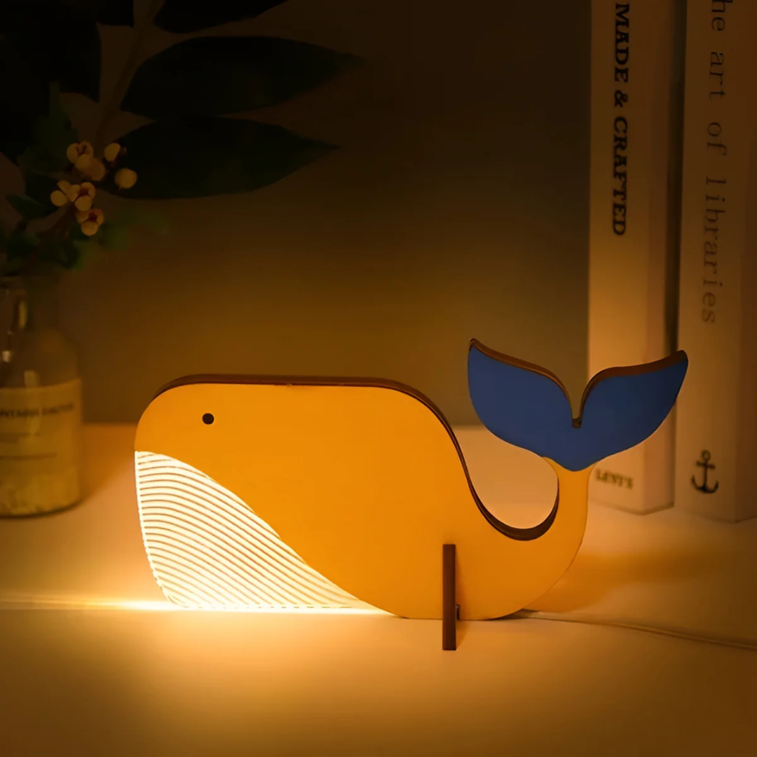 Nordic Wooden Animal LED Table Lamp – Decorative Bunny Desk Light for Kids Room 1-Light