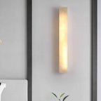 Modern Alabaster Rectangular Outdoor Wall Light LED 1-Light