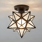 Modern Star-Shaped LED Ceiling Light – 1 Light