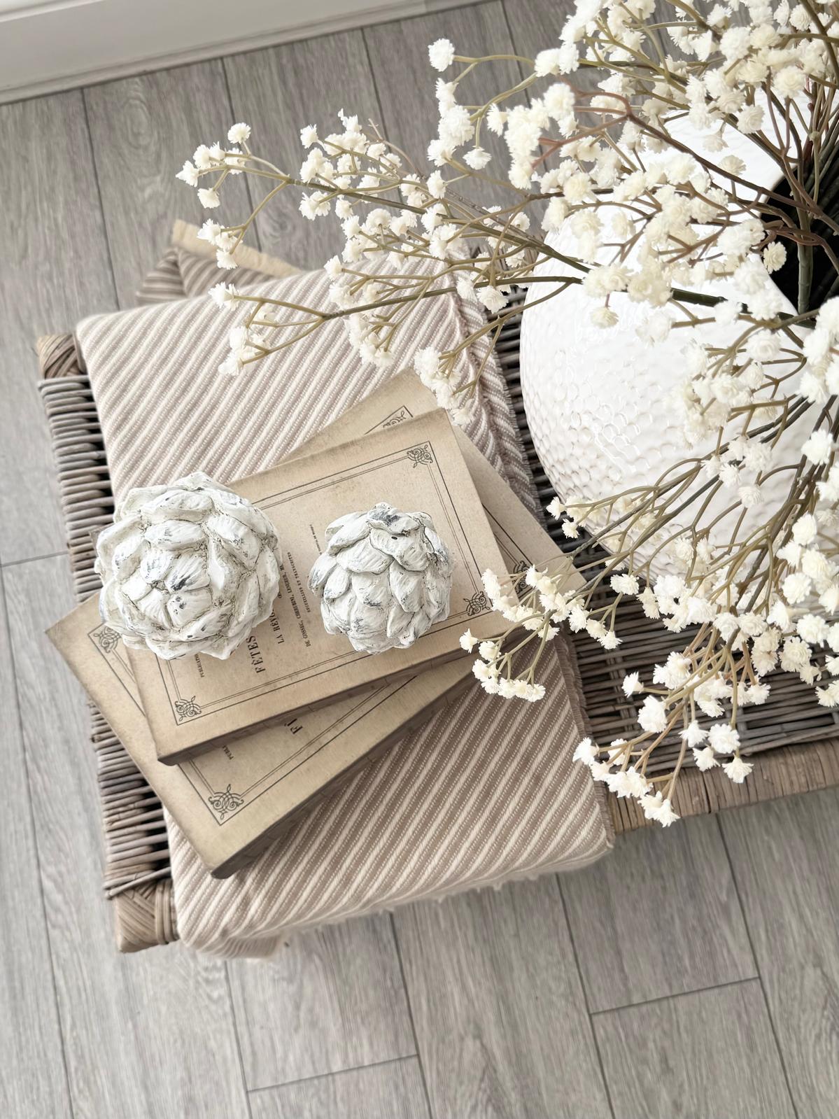 Artificial Cream Neutral Gypsophila Stem Faux Flower Decor