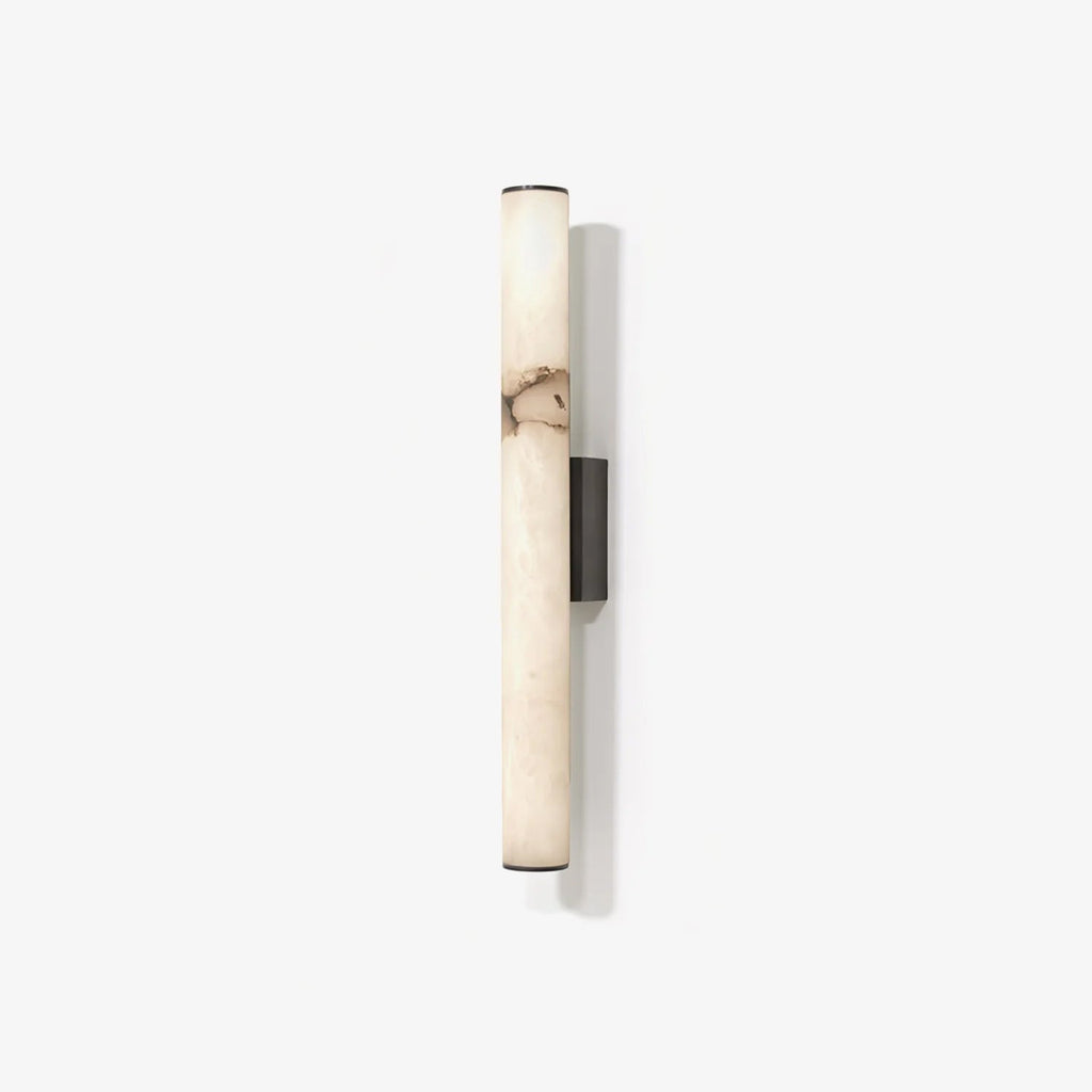Modern Minimalist Spanish Marble & Copper LED Wall Sconce – Luxury Stone Wall Light 1-Light