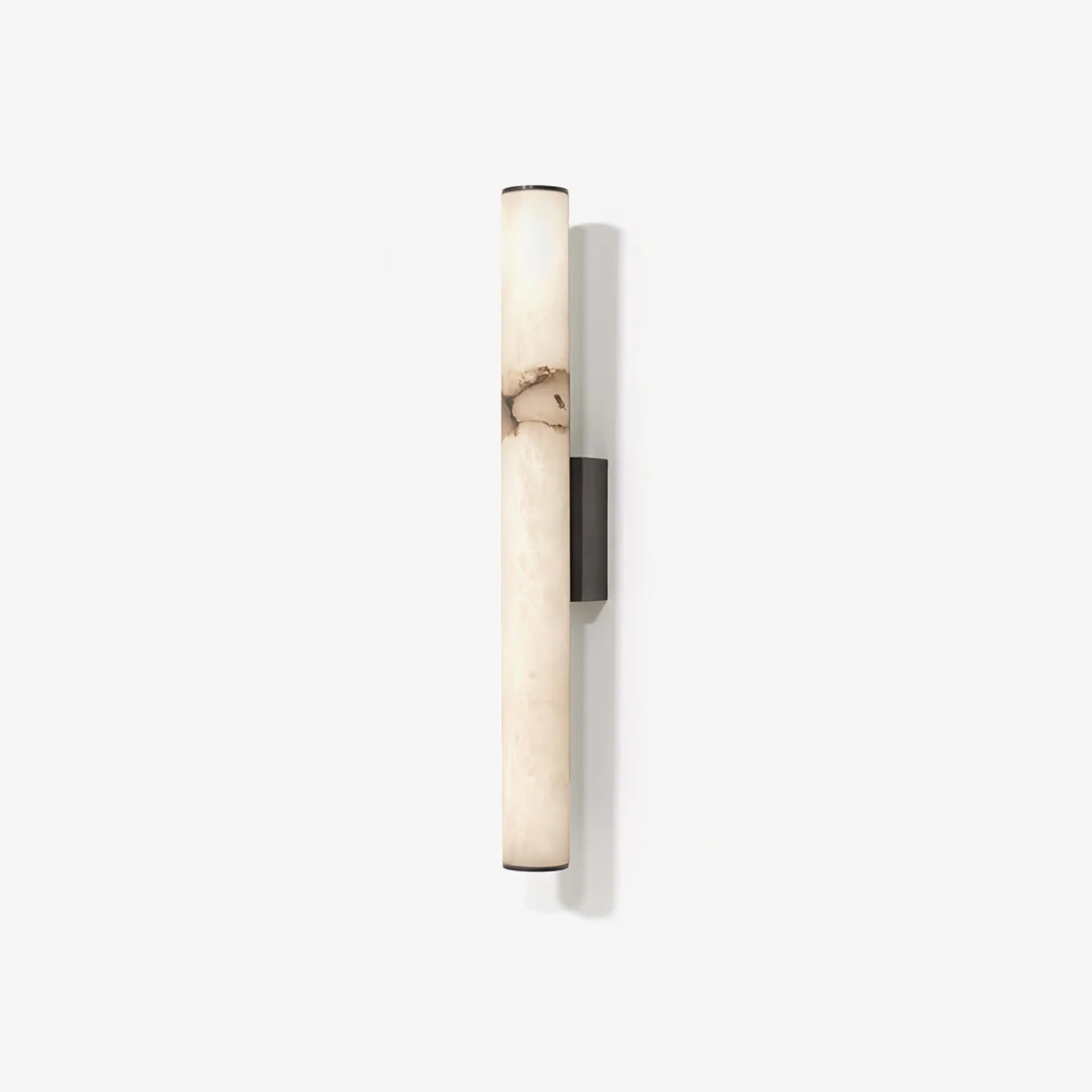 Modern Minimalist Spanish Marble & Copper LED Wall Sconce – Luxury Stone Wall Light 1-Light