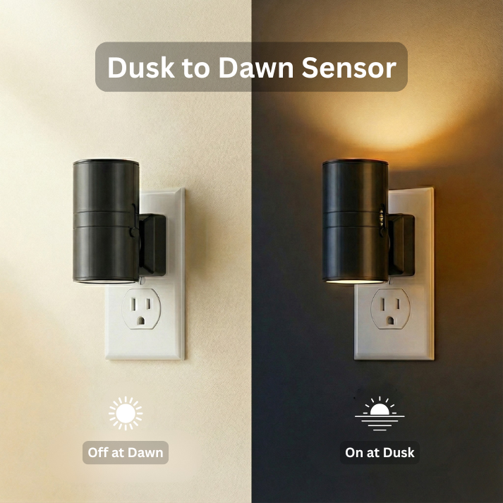 Plug-In Night Light – Dusk to Dawn Dimmable LED Nightlight for Hallway & Bedroom