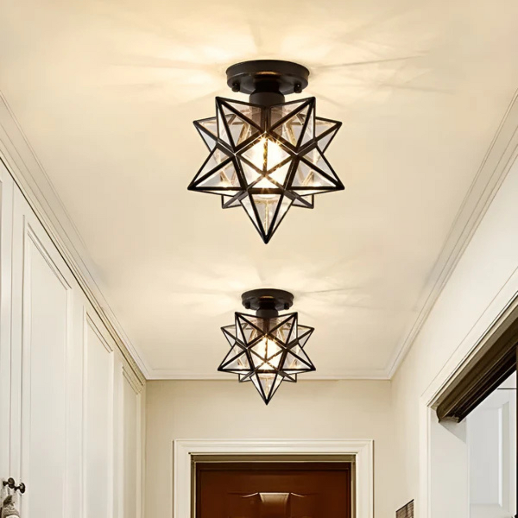Modern Star-Shaped LED Ceiling Light – 1 Light
