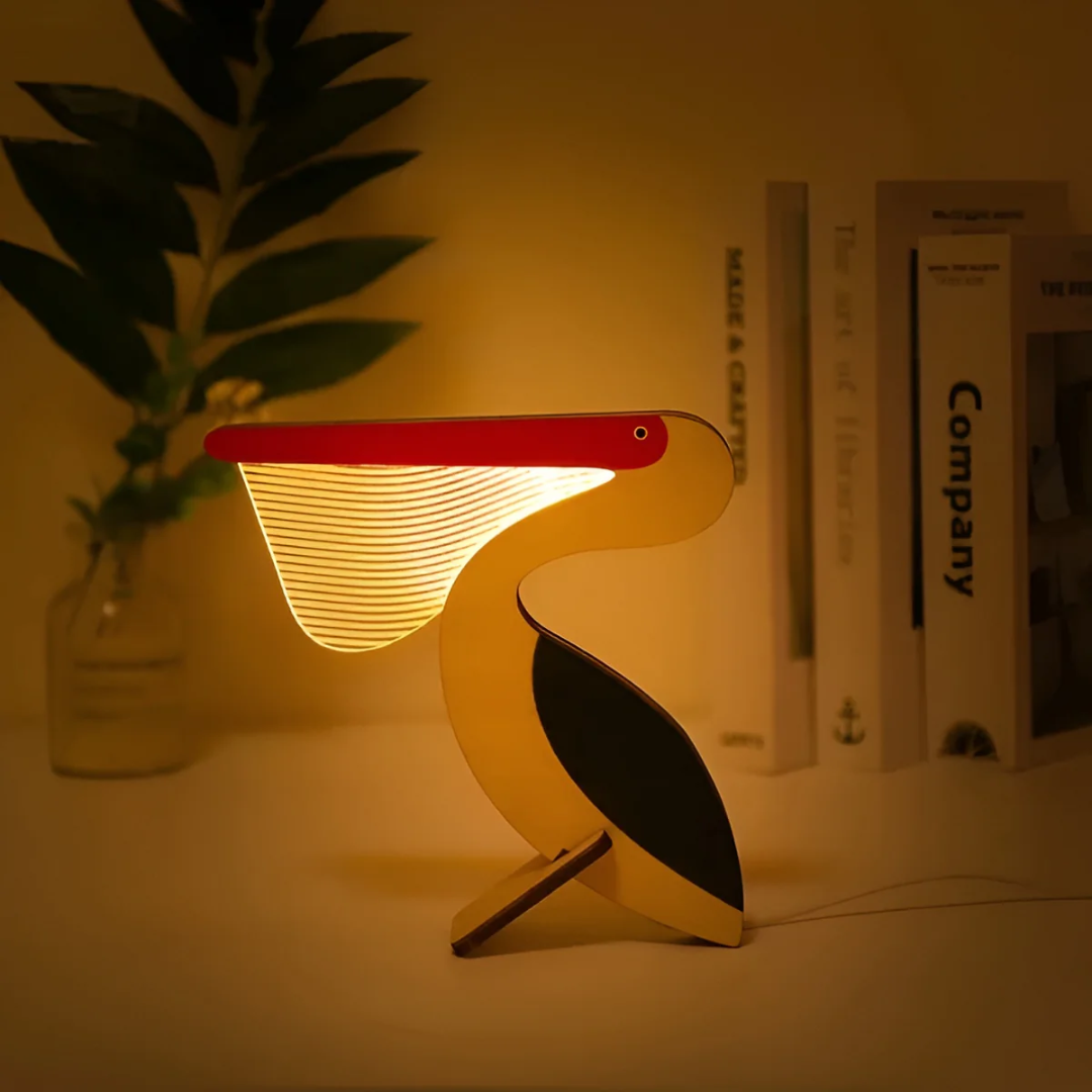 Nordic Wooden Animal LED Table Lamp – Decorative Bunny Desk Light for Kids Room 1-Light