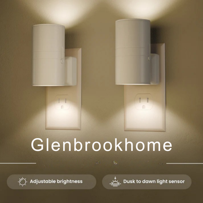 Plug-In Night Light – Dusk to Dawn Dimmable LED Nightlight for Hallway & Bedroom