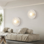 Modern Minimalist Resin Circular Wall Sconce G4 1-Light