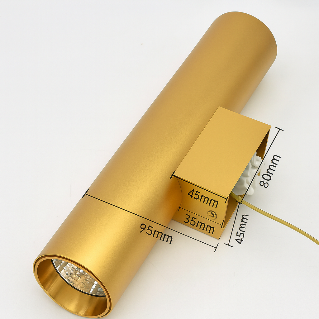 Modern Cylindrical LED 2-Light Wall Sconce